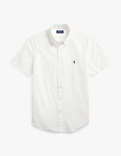 Camisa de seersucker blanca