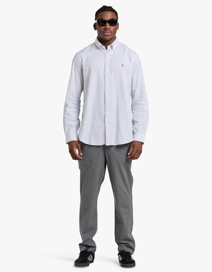 Pantalón chino gris jaspeado