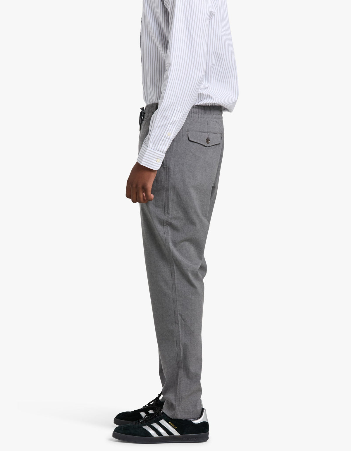 Pantalón chino gris jaspeado