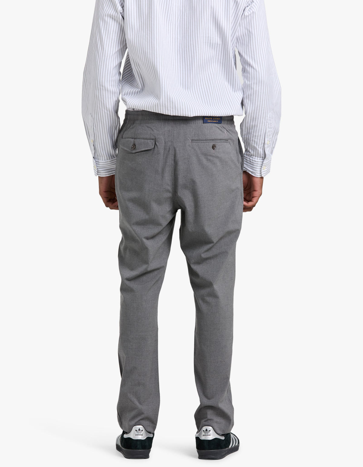 Pantalón chino gris jaspeado