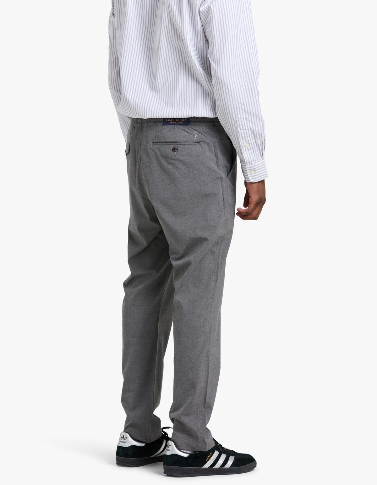 Pantalón chino gris jaspeado