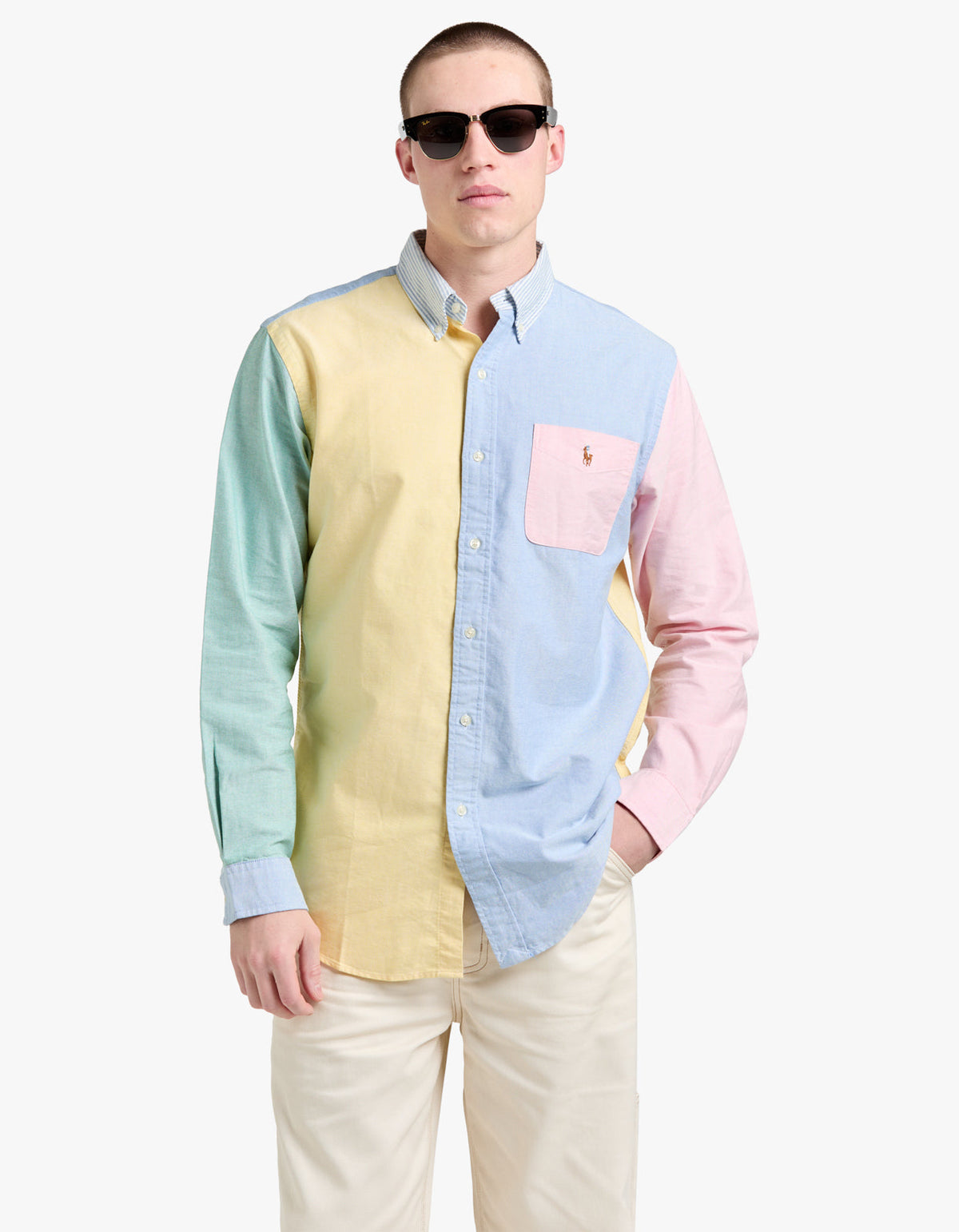 Camisa Oxford multicolor