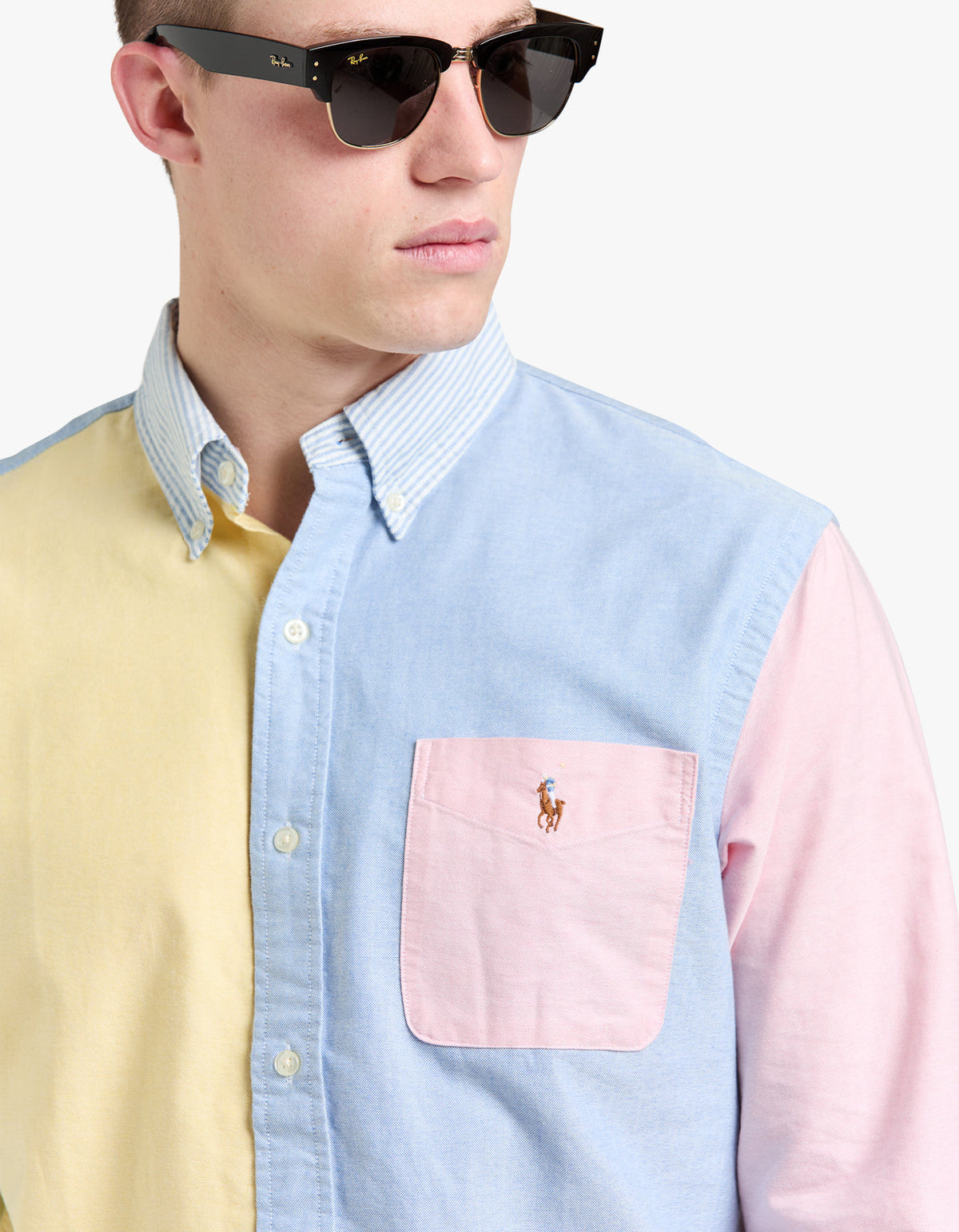 Camisa Oxford multicolor