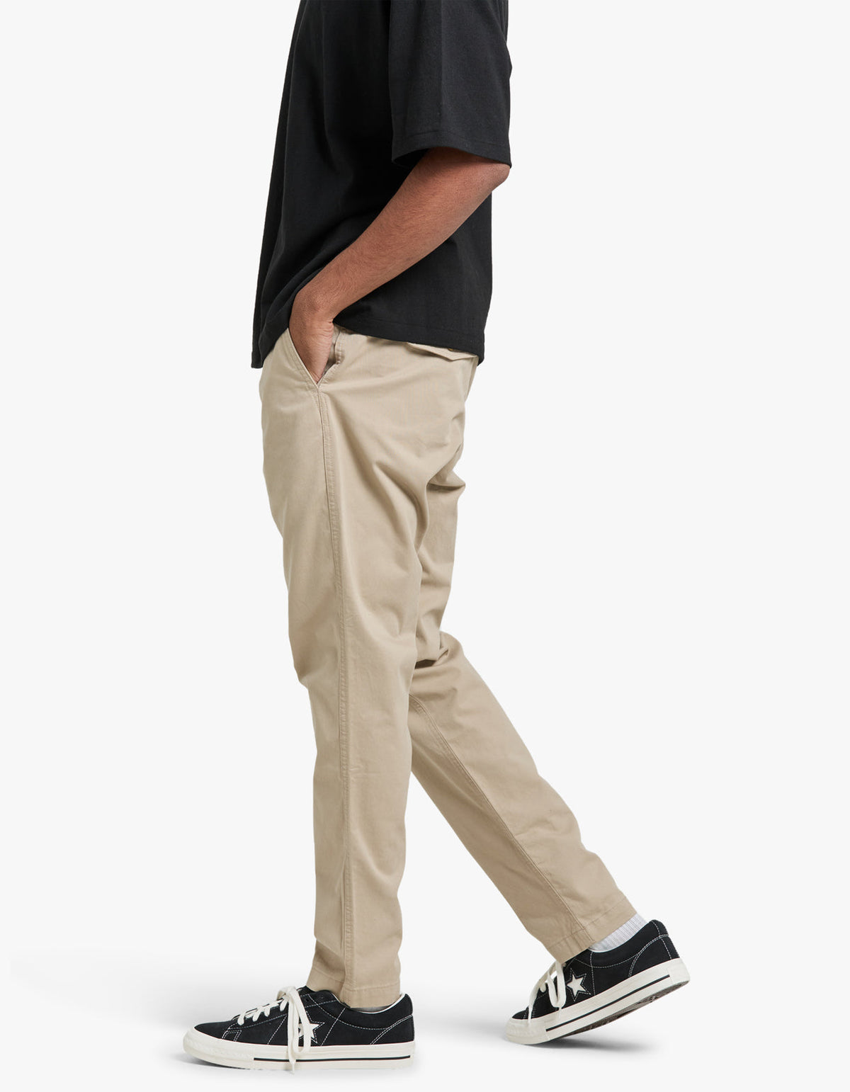 Pantalón chino beige caqui