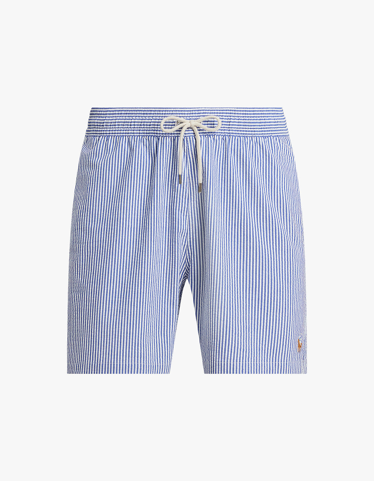 Short de baño clásico azul seersucker