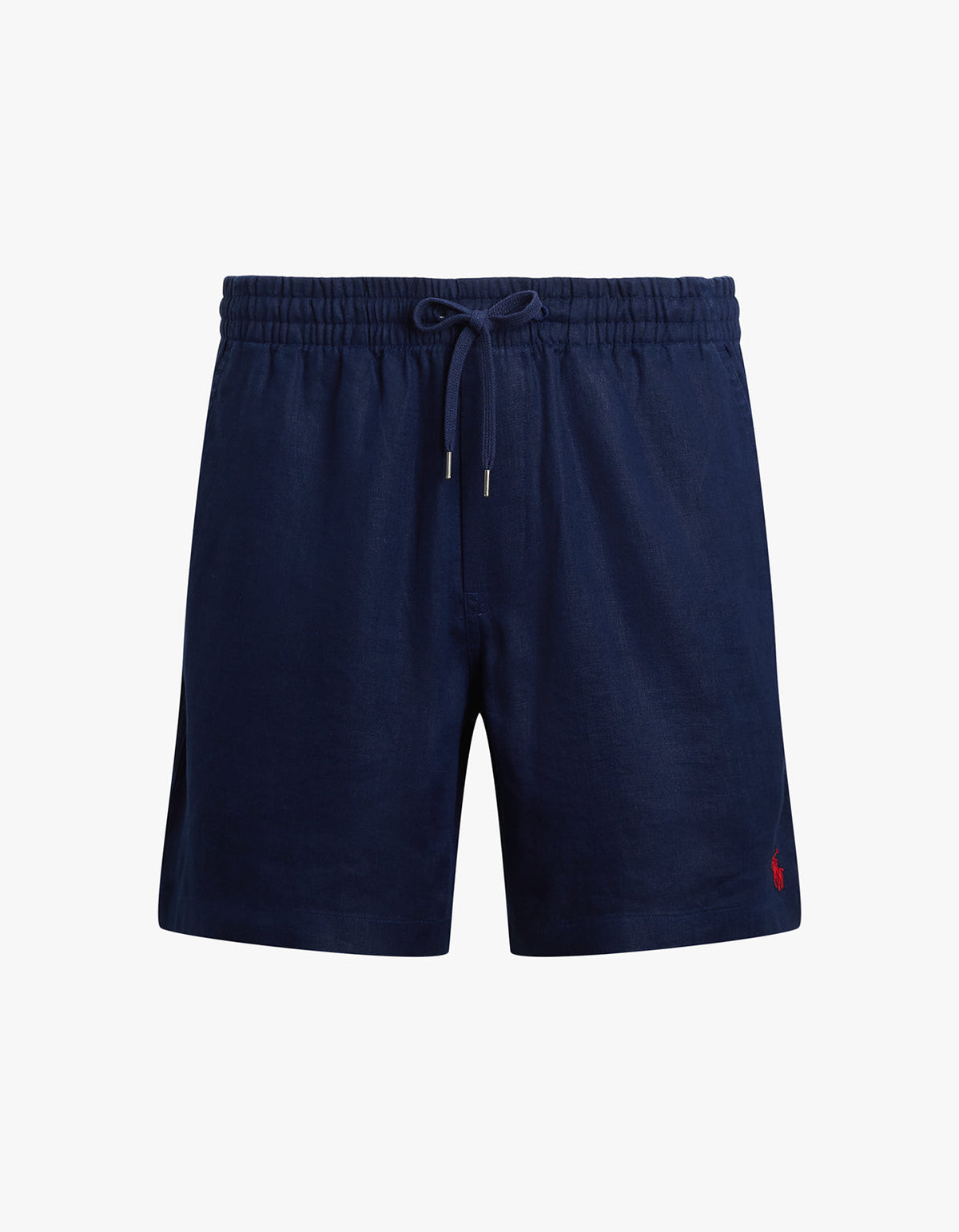 Short de lino azul marino