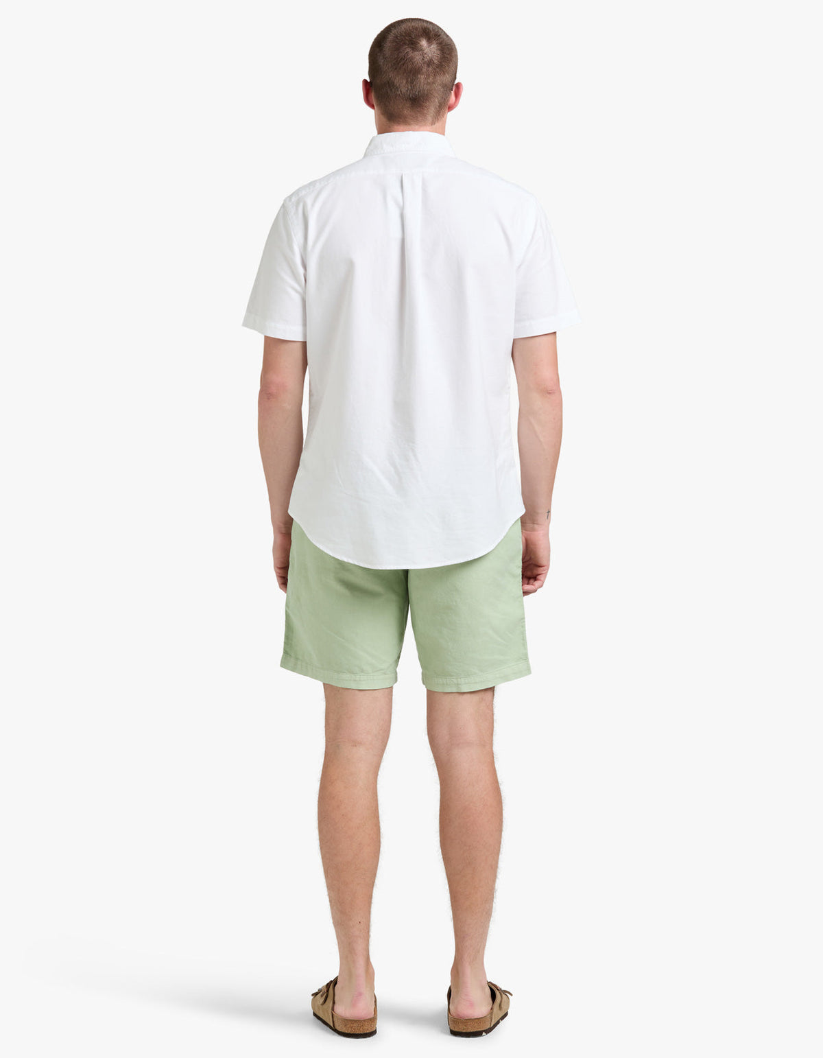 Short teñido verde piedra