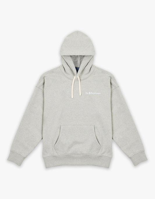 Polerón de polar con capucha gris oscuro