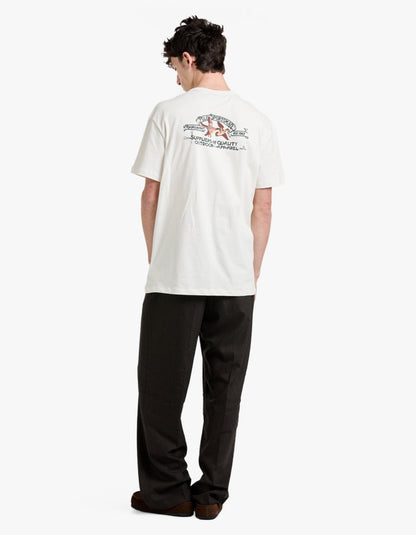 Polera con estampado crema