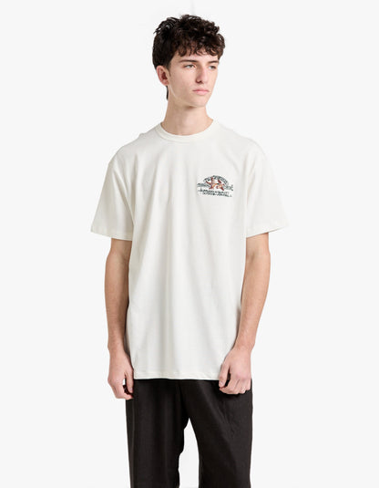 Polera con estampado crema
