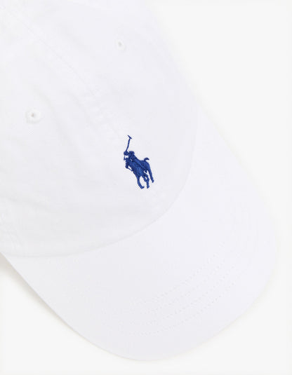 Jockey de algodón blanco y azul