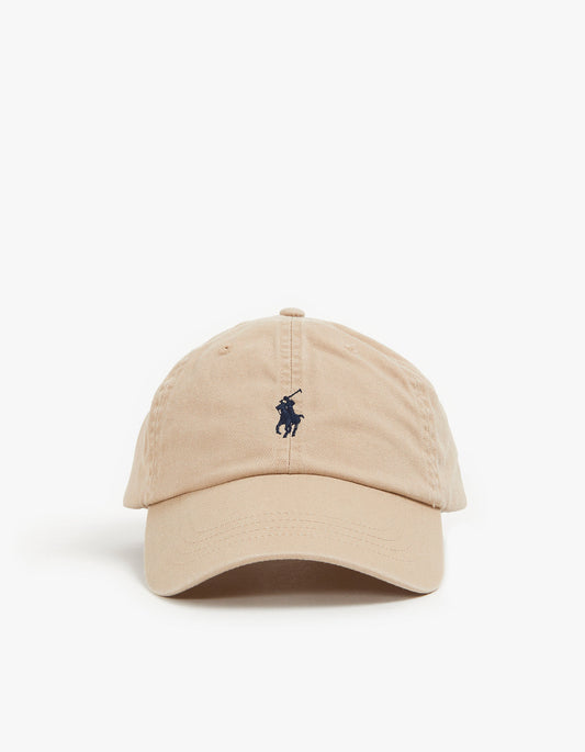 Jockey de algodón beige y azul