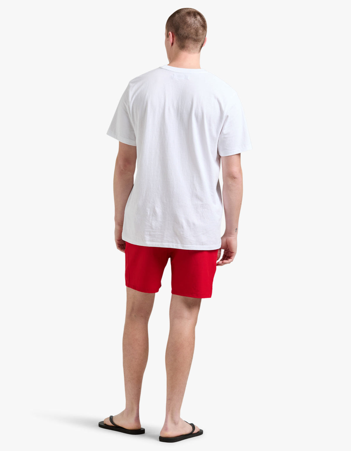Short de baño rojo