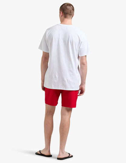 Short de baño rojo