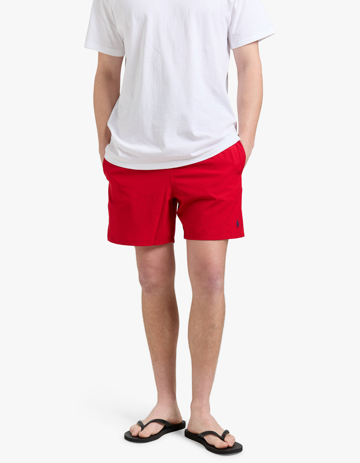 Short de baño rojo
