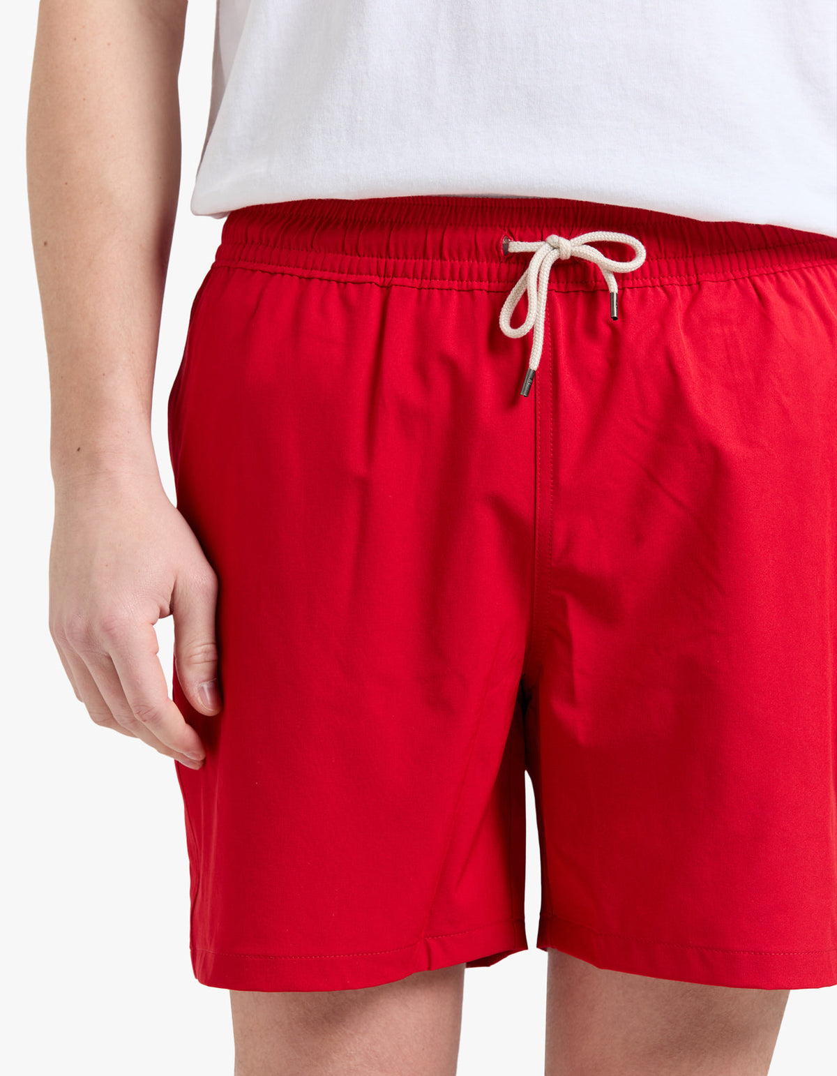 Short de baño rojo
