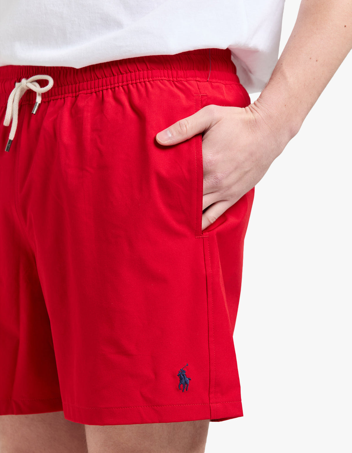 Short de baño rojo