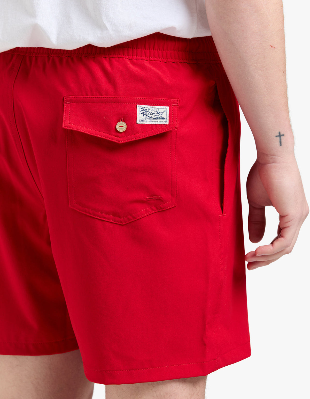 Short de baño rojo