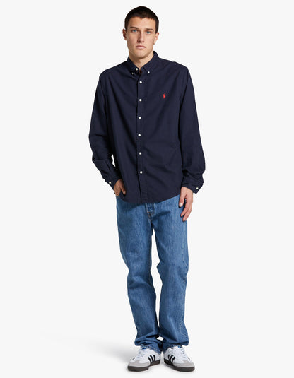 Camisa Oxford azul marino
