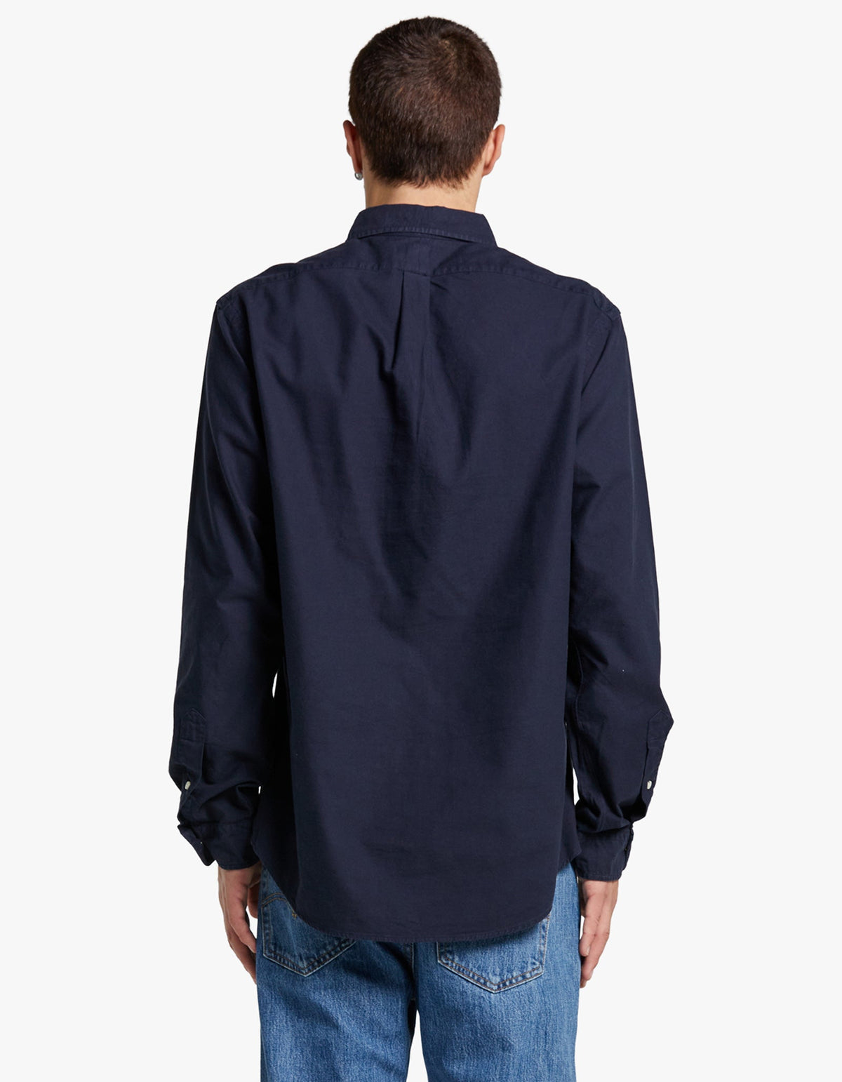 Camisa Oxford azul marino