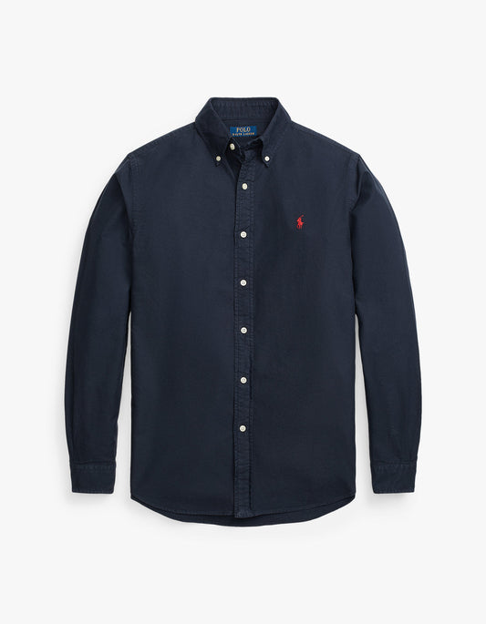 Camisa Oxford azul marino