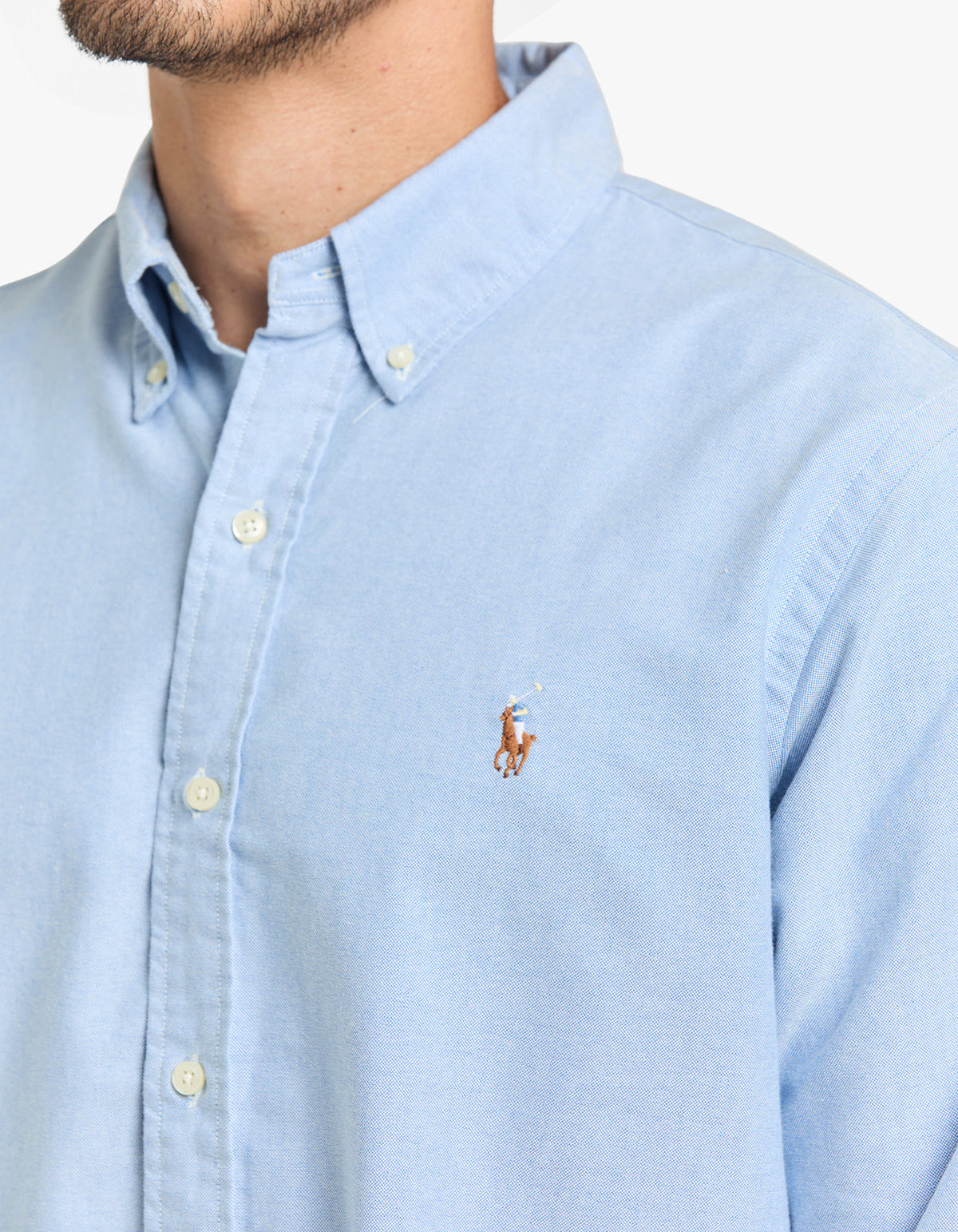 Camisa Oxford celeste