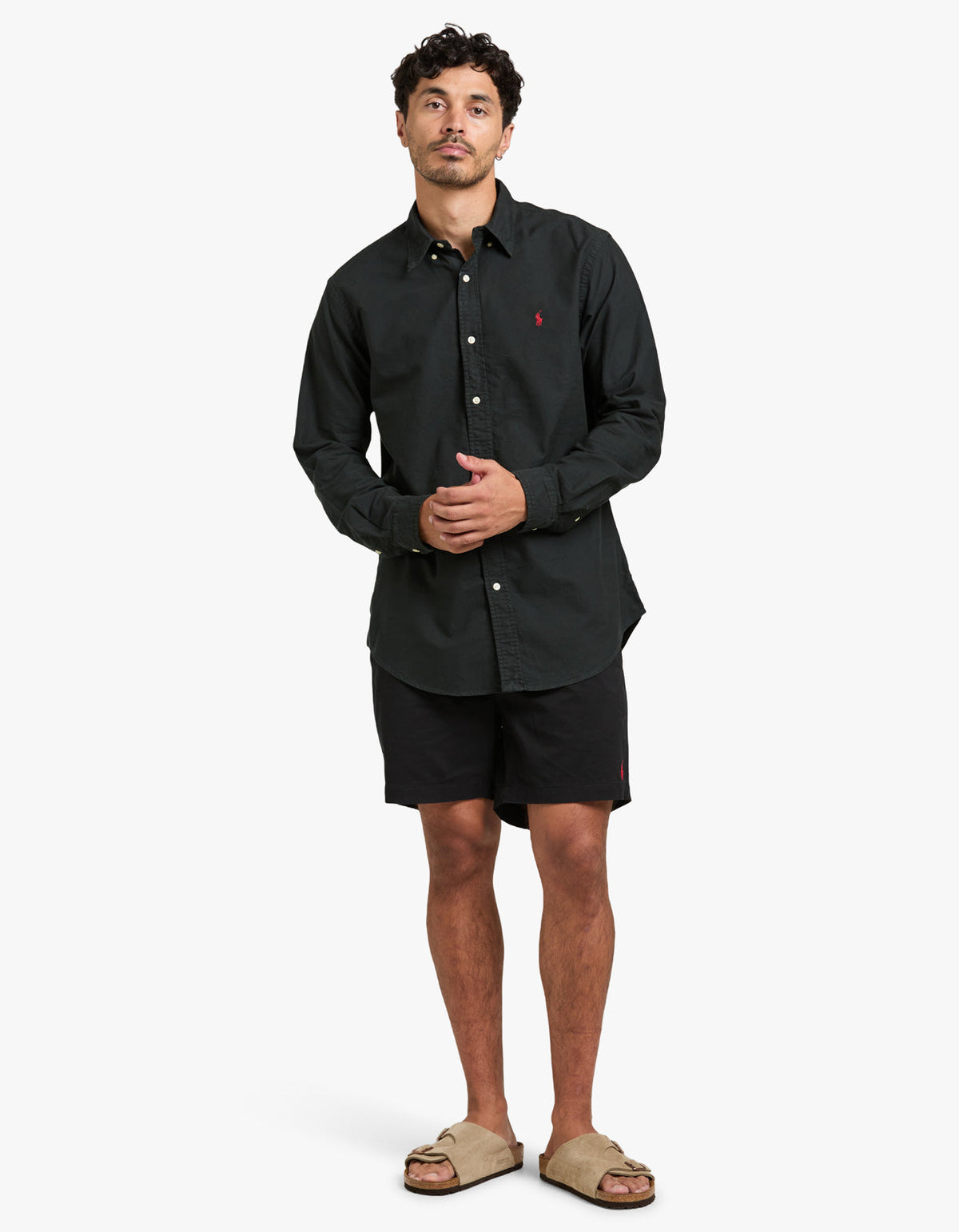 Camisa Oxford negra