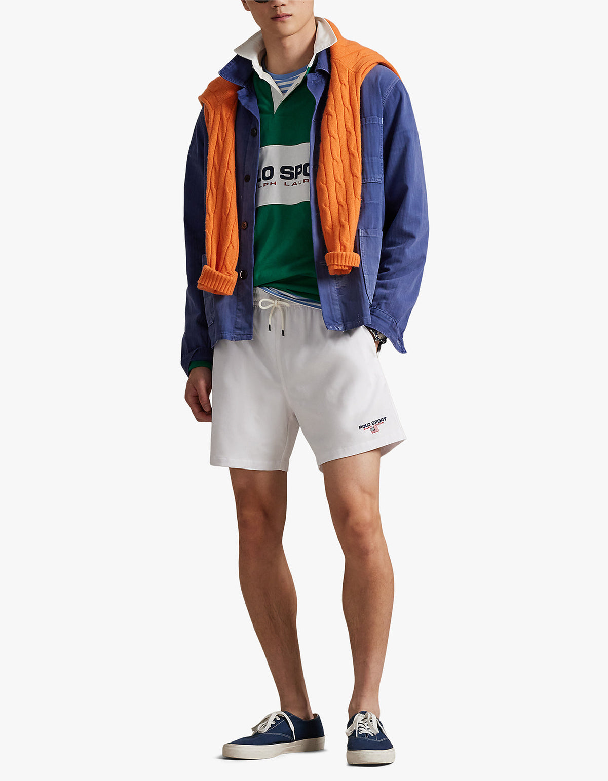 Short de baño clásico blanco