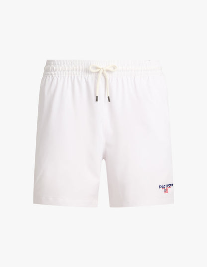 Short de baño clásico blanco