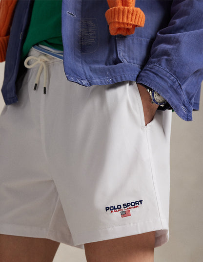Short de baño clásico blanco