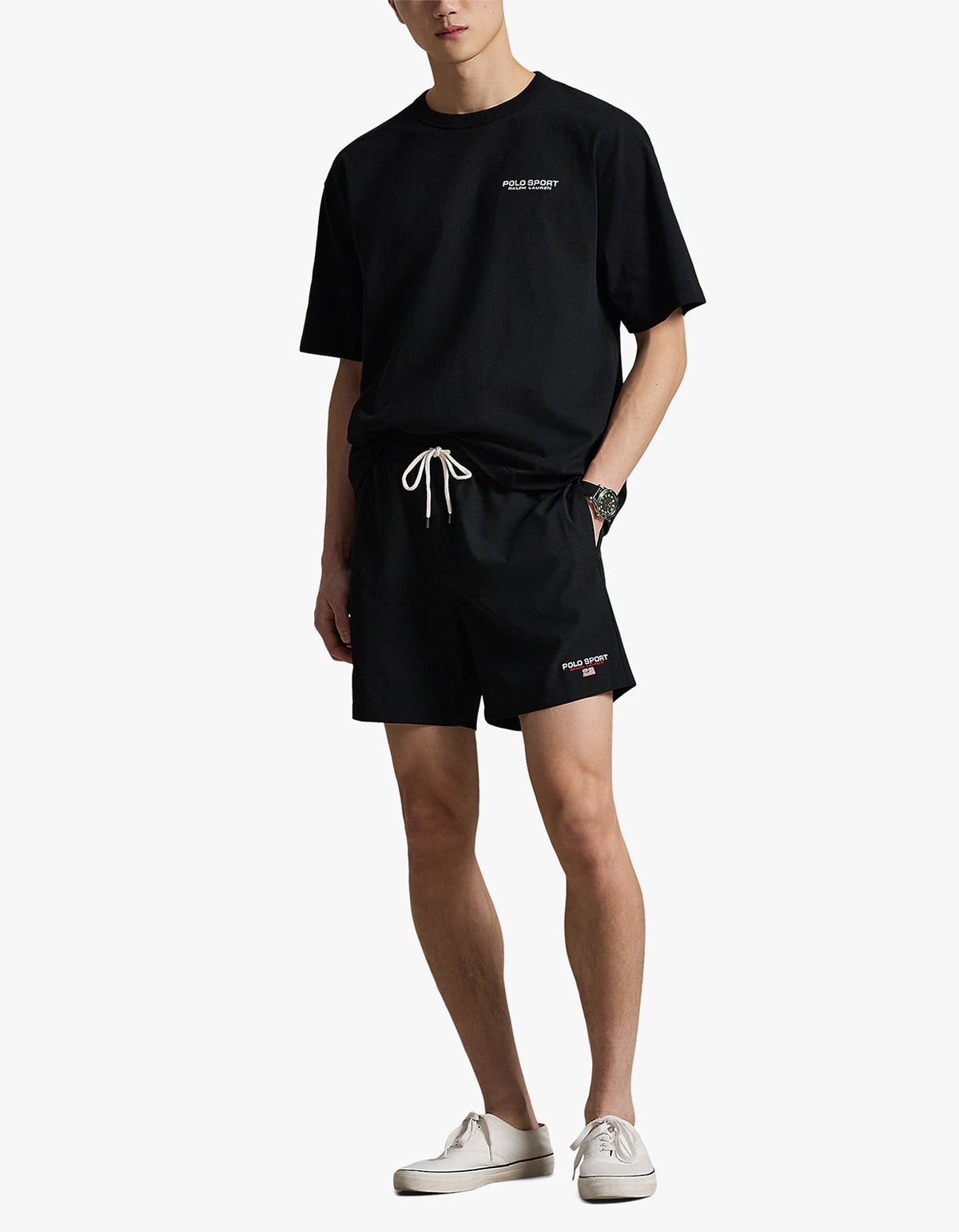 Short de baño clásico negro
