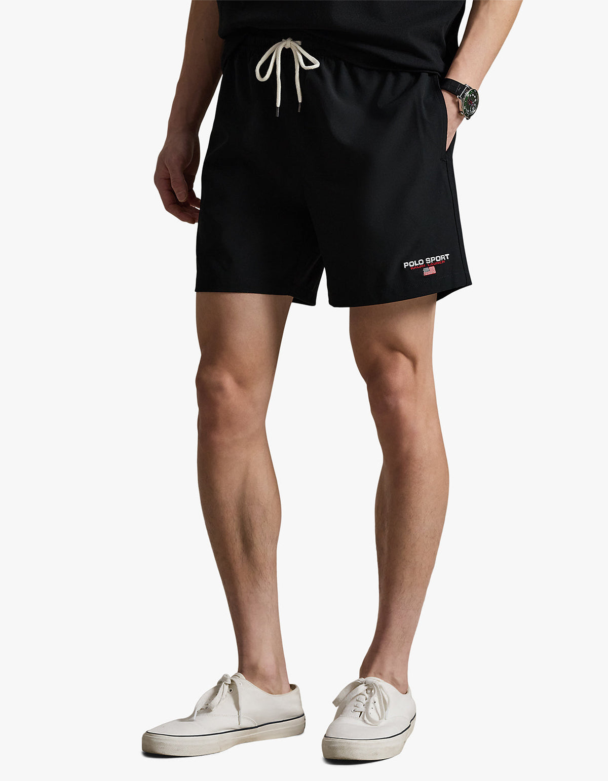 Short de baño clásico negro