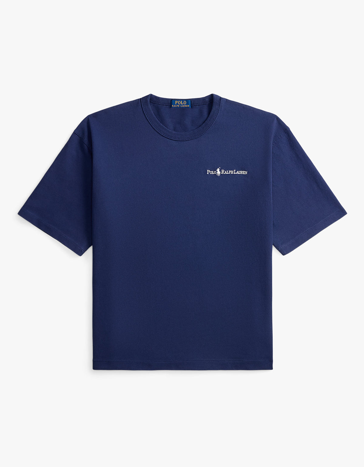 Polera de algodón corte holgado azul cobalto