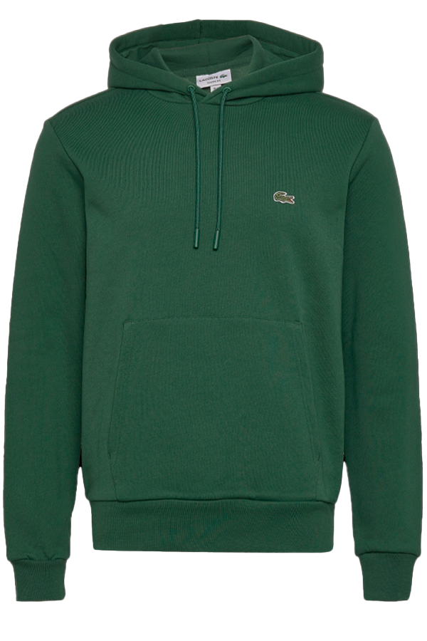 Polerón con capucha de algodón orgánico verde pasto