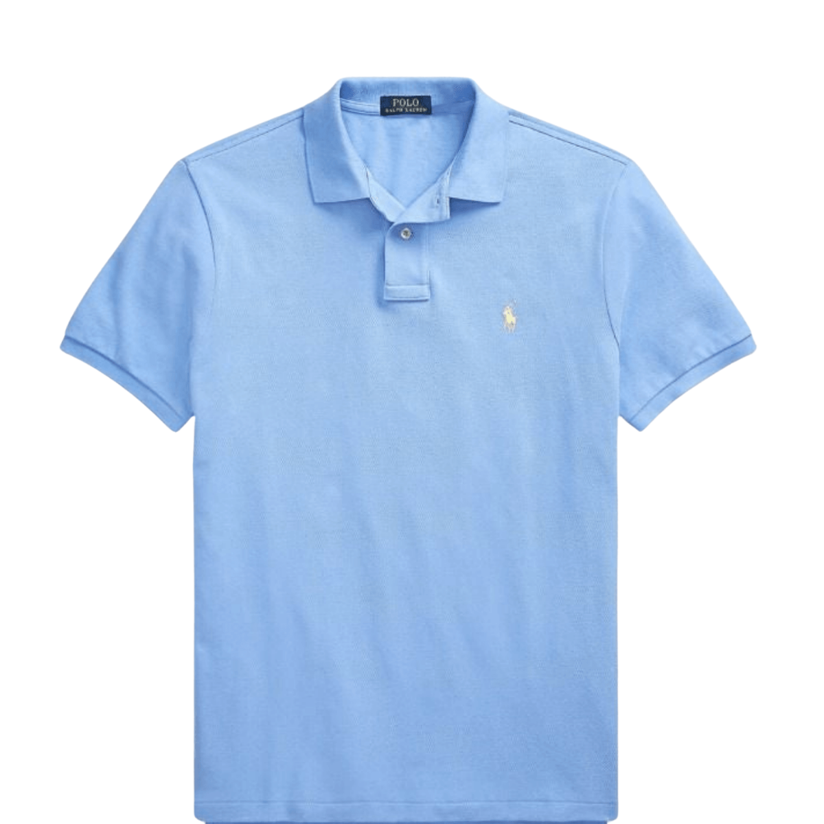 Polo de piqué azul claro