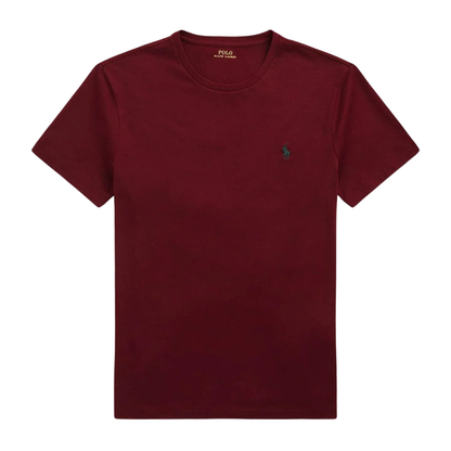 Polera de algodón burdeo