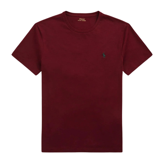 Polera de algodón burdeo
