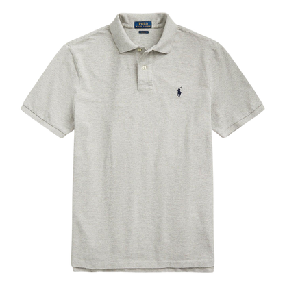 Polo de piqué gris claro