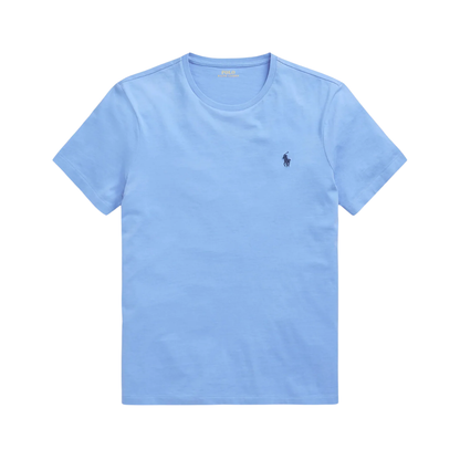 Polera de algodón azul claro