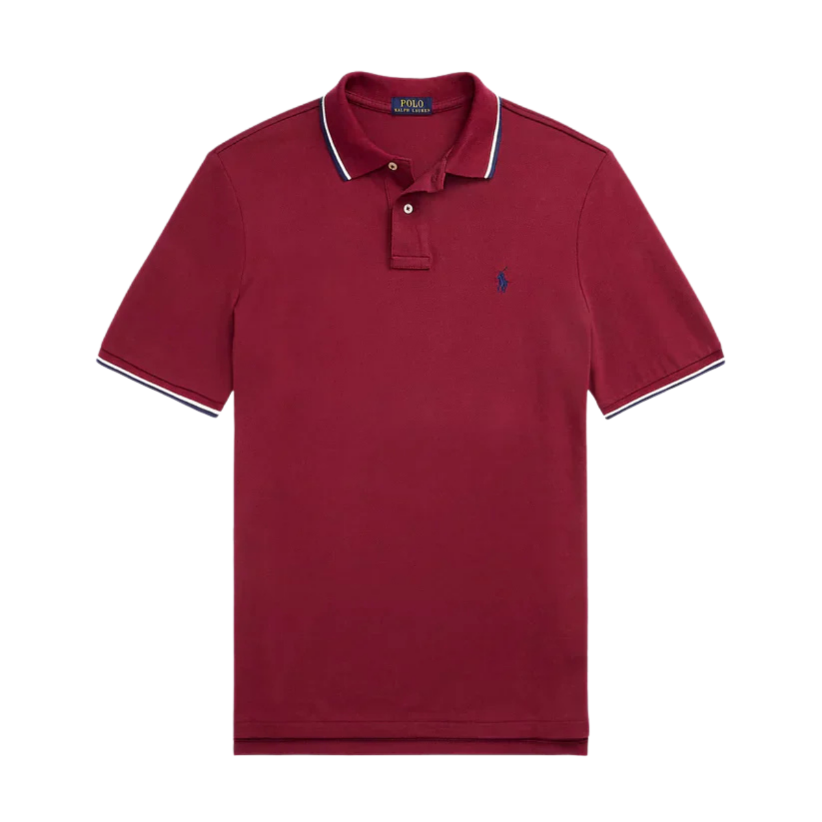 Polo de piqué premium burdeo