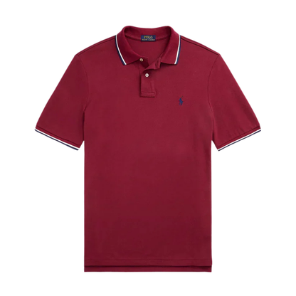 Polo de piqué premium burdeo