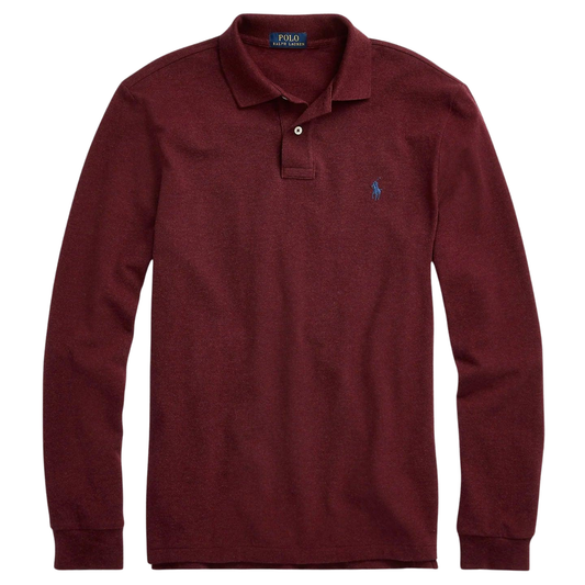 Polera manga larga burdeo