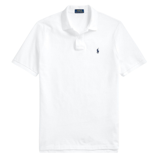 Polo de piqué blanco
