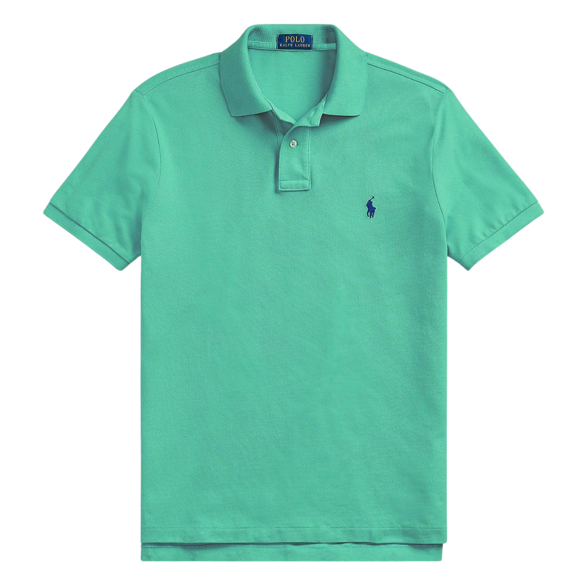 Polo de piqué verde agua