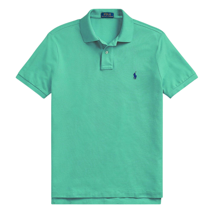 Polo de piqué verde agua