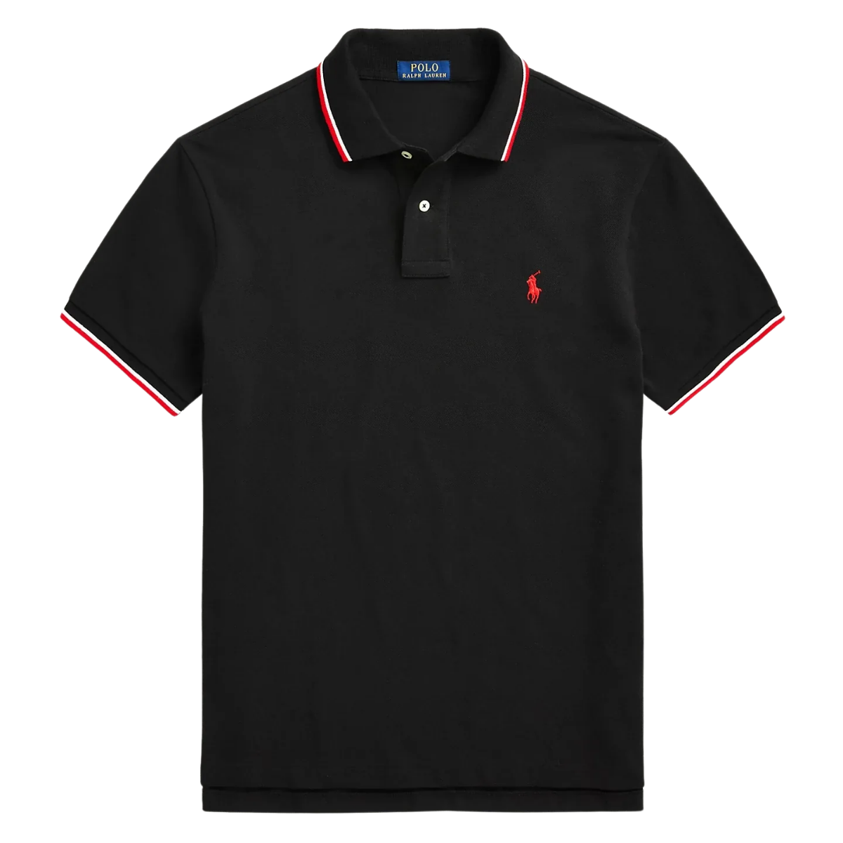 Polo de piqué premium negro