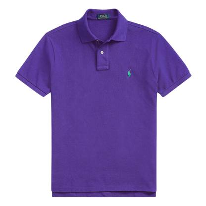 Polo de piqué morado