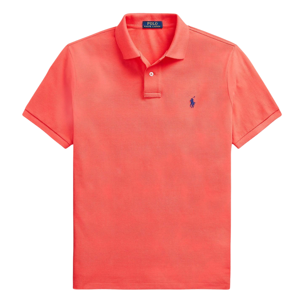 Polo de piqué rojo intenso