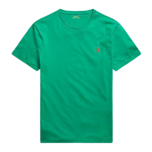 Polera de algodón verde oscuro