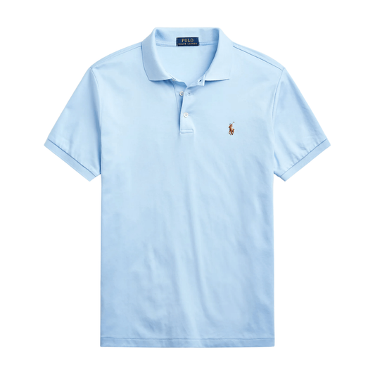 Polera de algodón suave celeste